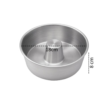Angel Food Cake Pan – Conical Tube Pan – 18x8cm – Aluminum by Caparroz